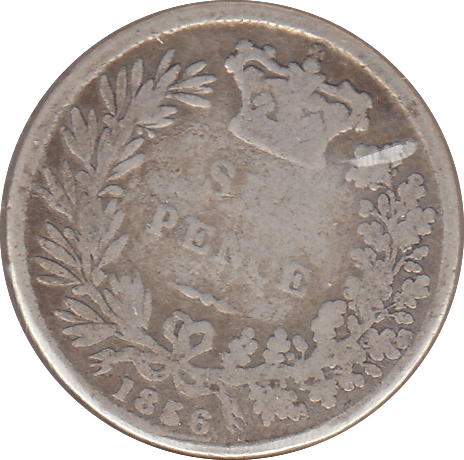 1856 SIXPENCE ( NF ) - SIXPENCE - Cambridgeshire Coins