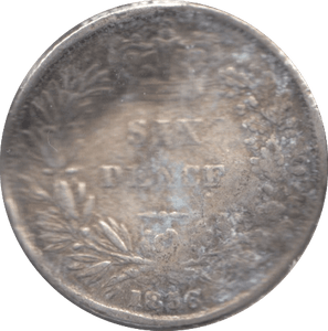 1856 SIXPENCE ( NF ) - SIXPENCE - Cambridgeshire Coins