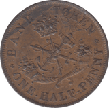 1857 CANADA HALFPENNY BANK TOKEN - HALFPENNY TOKEN - Cambridgeshire Coins