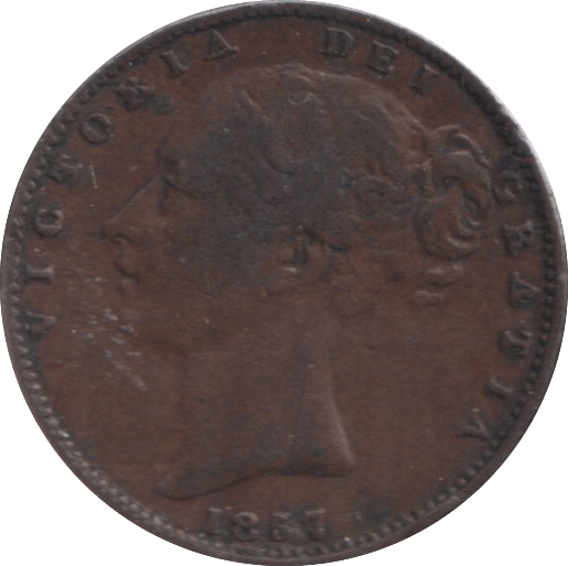 1857 FARTHING ( F ) - FARTHING - Cambridgeshire Coins