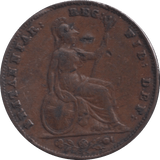 1857 FARTHING ( F ) - FARTHING - Cambridgeshire Coins