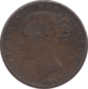 1857 FARTHING ( FINE ) - Farthing - Cambridgeshire Coins