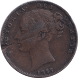 1857 FARTHING ( GF ) - FARTHING - Cambridgeshire Coins