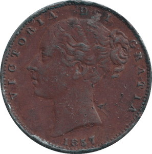 1857 FARTHING ( GVF ) - FARTHING - Cambridgeshire Coins