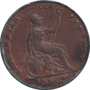 1857 FARTHING ( GVF ) - FARTHING - Cambridgeshire Coins