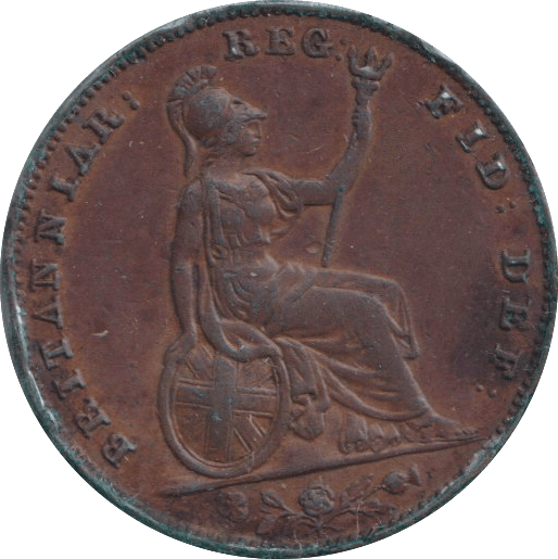 1857 FARTHING ( GVF ) - FARTHING - Cambridgeshire Coins