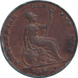 1857 FARTHING ( GVF ) - FARTHING - Cambridgeshire Coins