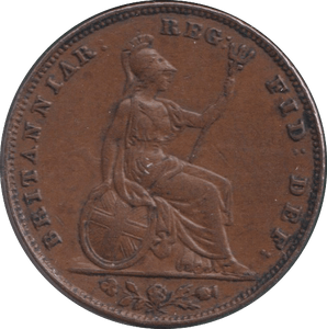 1857 FARTHING ( GVF ) - FARTHING - Cambridgeshire Coins