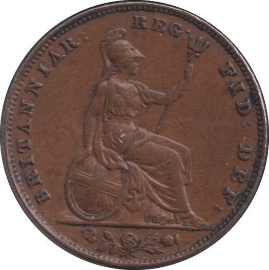 1857 FARTHING ( GVF ) - FARTHING - Cambridgeshire Coins