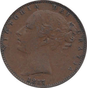 1857 FARTHING ( VF ) - FARTHING - Cambridgeshire Coins