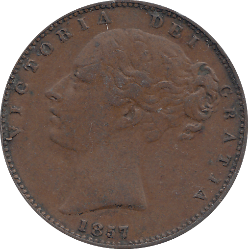 1857 FARTHING ( VF ) - FARTHING - Cambridgeshire Coins