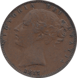 1857 FARTHING ( VF ) - FARTHING - Cambridgeshire Coins