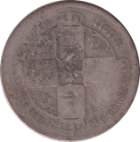 1857 FLORIN ( FAIR ) - CROWN - Cambridgeshire Coins