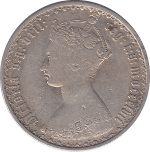 1857 FLORIN ( FINE ) 2 - FLORIN - Cambridgeshire Coins