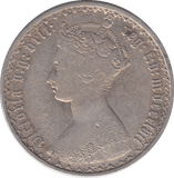 1857 FLORIN ( FINE ) 2 - FLORIN - Cambridgeshire Coins