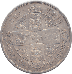 1857 FLORIN ( FINE ) 2 - FLORIN - Cambridgeshire Coins