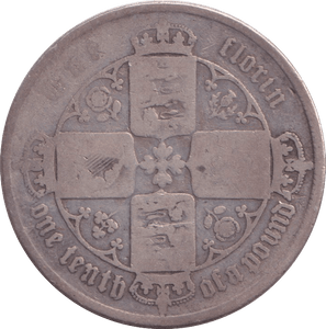1857 FLORIN ( NF ) - FLORIN - Cambridgeshire Coins