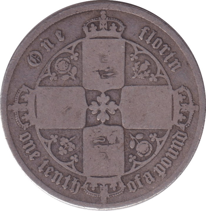 1857 FLORIN ( NF ) - FLORIN - Cambridgeshire Coins