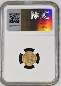 1857 GOLD $1 DOLLAR UNC DETAILS (NGC) CLEANED - NGC GOLD COINS - Cambridgeshire Coins