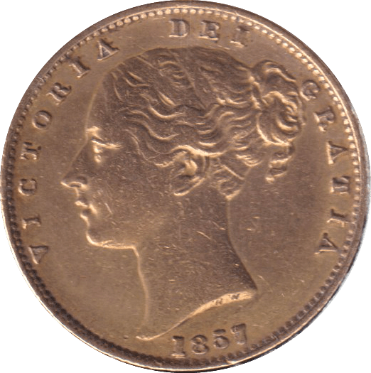 1857 GOLD SOVEREIGN ( GVF ) - SOVEREIGN - Cambridgeshire Coins