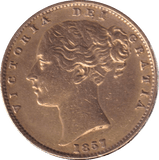 1857 GOLD SOVEREIGN ( GVF ) - SOVEREIGN - Cambridgeshire Coins