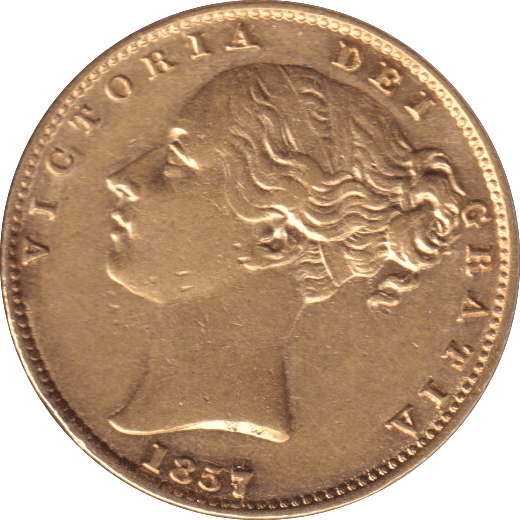 1857 GOLD SOVEREIGN ( GVF ) - SOVEREIGN - Cambridgeshire Coins