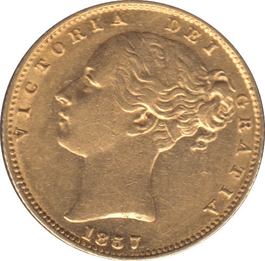 1857 GOLD SOVEREIGN ( GVF ) - SOVEREIGN - Cambridgeshire Coins