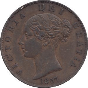 1857 HALFPENNY ( AUNC ) - HALFPENNY - Cambridgeshire Coins