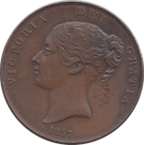 1857 HALFPENNY ( EF ) - HALFPENNY - Cambridgeshire Coins