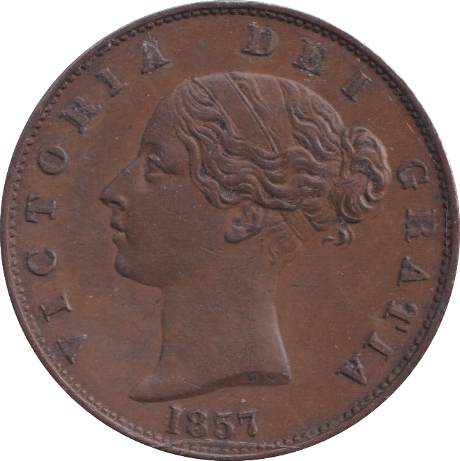1857 HALFPENNY ( EF ) - HALFPENNY - Cambridgeshire Coins