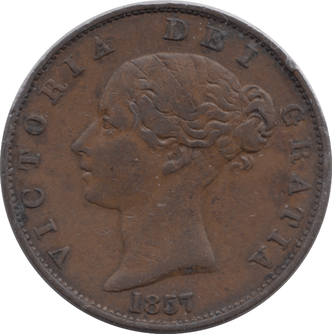 1857 HALFPENNY ( GF ) - Halfpenny - Cambridgeshire Coins