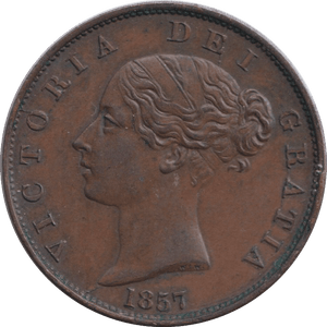 1857 PENNY ( EF ) - HALFPENNY - Cambridgeshire Coins