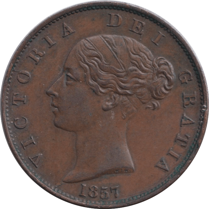 1857 PENNY ( EF ) - HALFPENNY - Cambridgeshire Coins