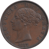 1857 PENNY ( EF ) - HALFPENNY - Cambridgeshire Coins