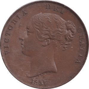 1857 PENNY ( EF ) - PENNY - Cambridgeshire Coins