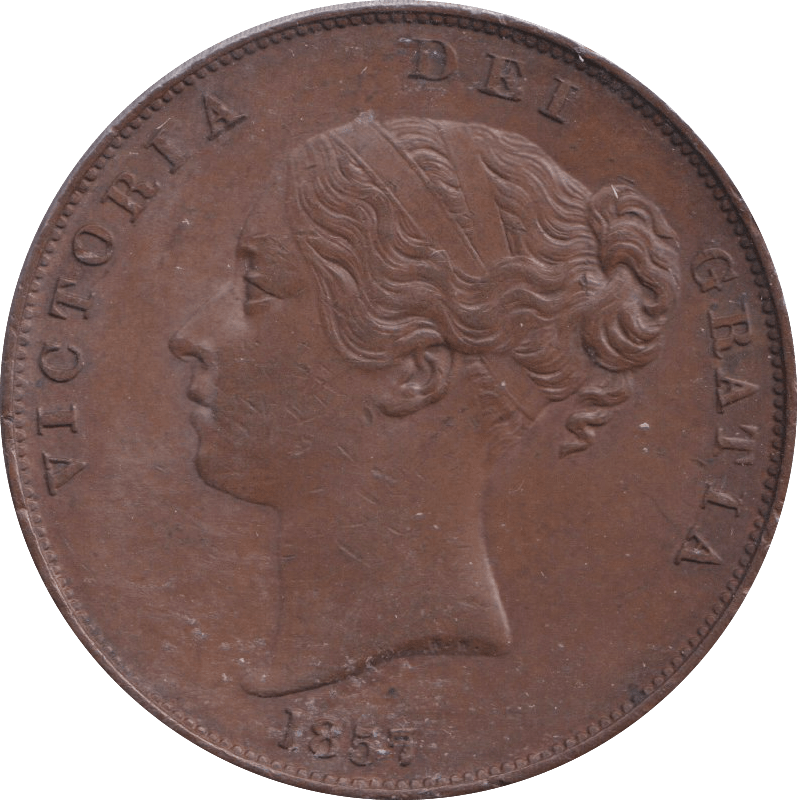 1857 PENNY ( EF ) - PENNY - Cambridgeshire Coins