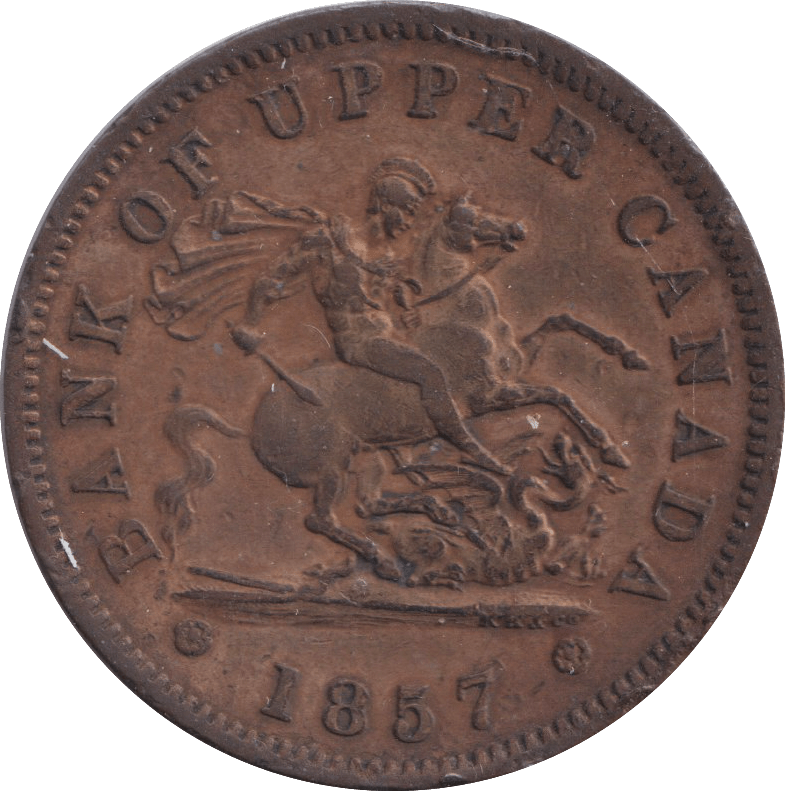 1857 PENNY TOKEN CANADA - WORLD COINS - Cambridgeshire Coins