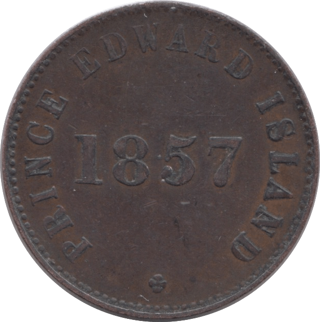 1857 PRINCE EDWARD ISLAND HALFPENNY TOKEN - HALFPENNY TOKEN - Cambridgeshire Coins