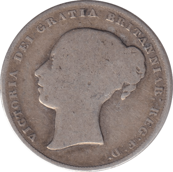 1857 SHILLING ( FAIR ) - SHILLING - Cambridgeshire Coins