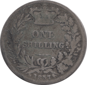 1857 SHILLING ( FAIR ) - Shilling - Cambridgeshire Coins