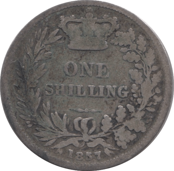 1857 SHILLING ( FAIR ) - Shilling - Cambridgeshire Coins