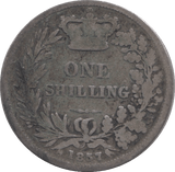 1857 SHILLING ( FAIR ) - Shilling - Cambridgeshire Coins