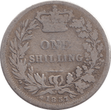 1857 SHILLING ( FAIR ) - SHILLING - Cambridgeshire Coins