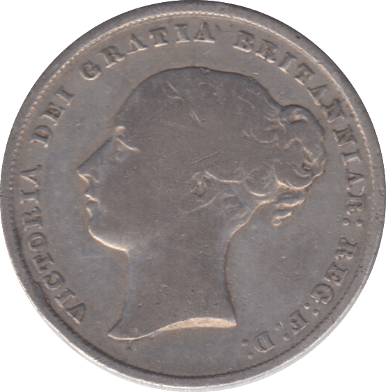 1857 SHILLING ( FINE ) - SHILLING - Cambridgeshire Coins