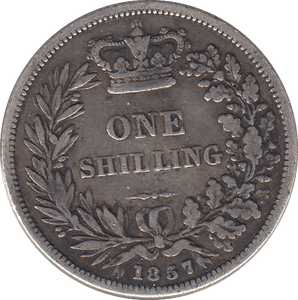 1857 SHILLING ( GF ) - SHILLING - Cambridgeshire Coins