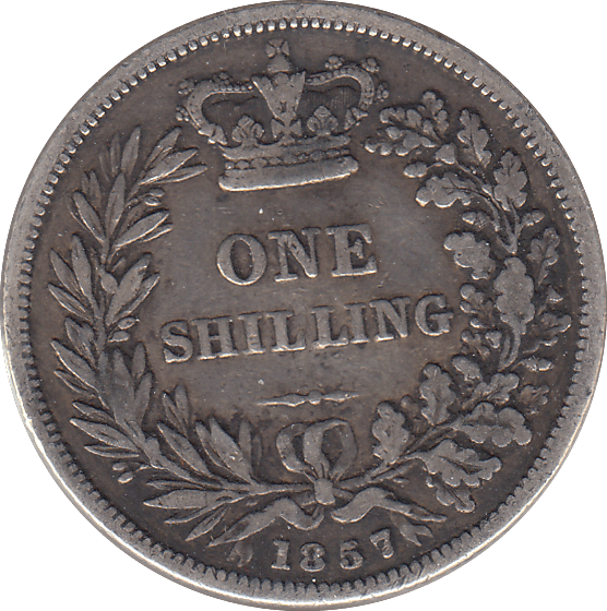 1857 SHILLING ( GF ) - SHILLING - Cambridgeshire Coins