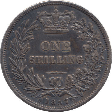1857 SHILLING ( GF ) - SHILLING - Cambridgeshire Coins