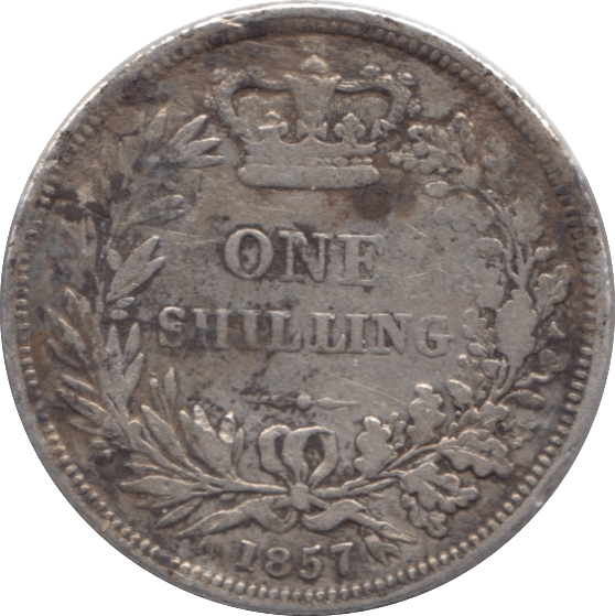 1857 SHILLING ( GF ) - Shilling - Cambridgeshire Coins