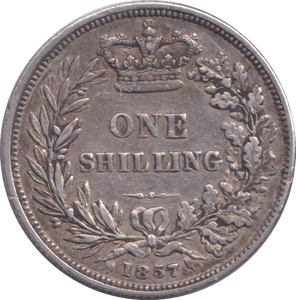1857 SHILLING ( GVF ) - SHILLING - Cambridgeshire Coins