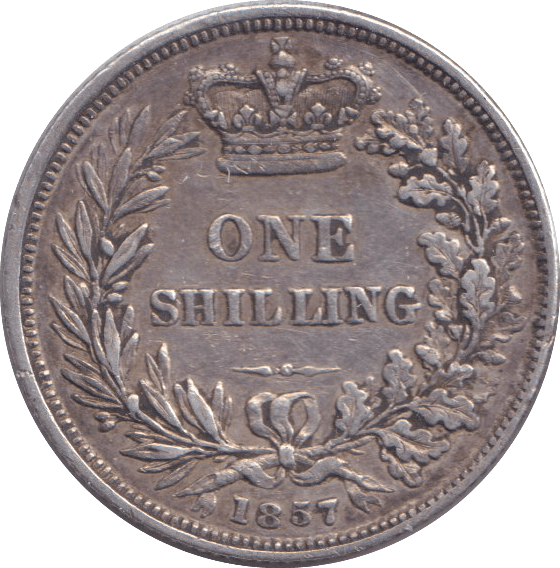 1857 SHILLING ( GVF ) - SHILLING - Cambridgeshire Coins